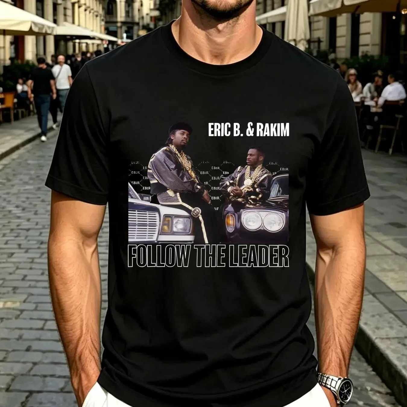 washed T Shirt Follow the Leader Eric B Rakim Paid in Full Let Rhythm Hit 'Em vintage Washed Unisex fashion graphic homme