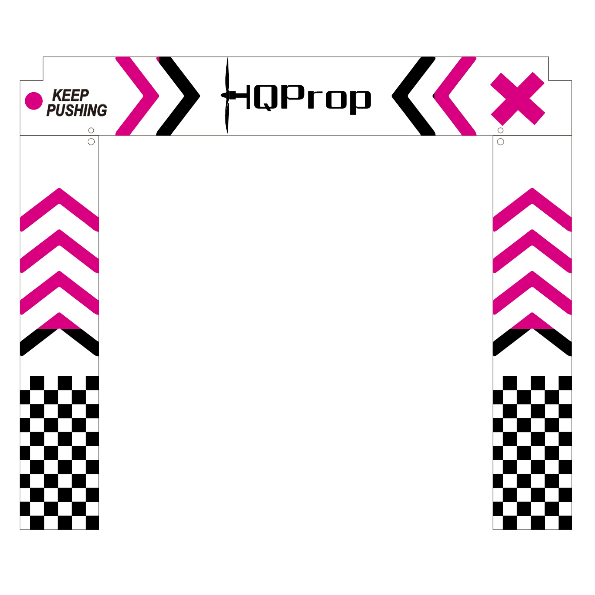 HQProp 5x5 ft Drone Racing Gate Weight 550g Racing Flying Cross Door for RC Drone FPV Racing