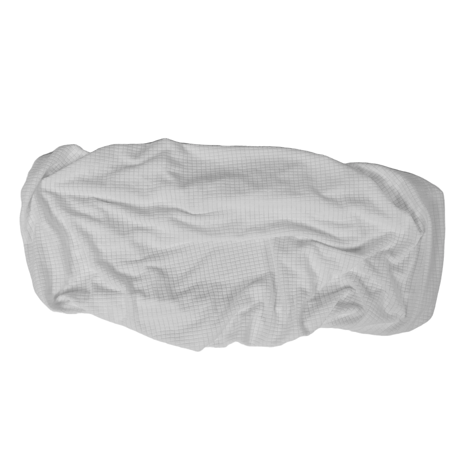 Protecteur de siège de banc rectangulaire, Jacquard extensible, amovible, lavable, imperméable, Anti-poussière, élastique, blanc