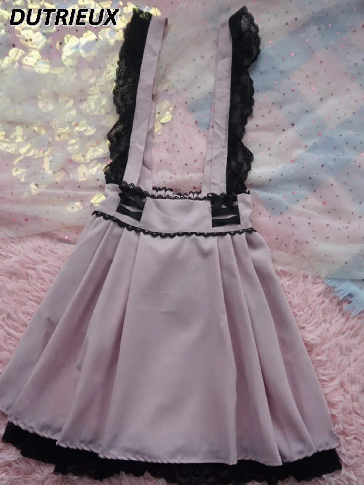 Camisa de renda Lolita manga curta feminina, colarinho de boneca, blusa de amor doce, blusa solta fofa para estudantes, verão, nova