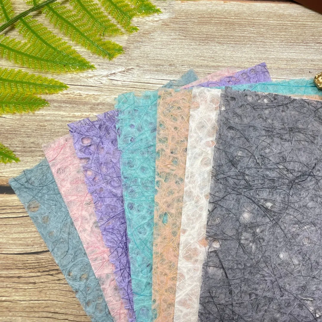 10Pcs A5 Color Vintage Hollow Out Scrapbooking Paper DIY Junk Journal Diary Planner Collage Decoration Tissue Paper Material
