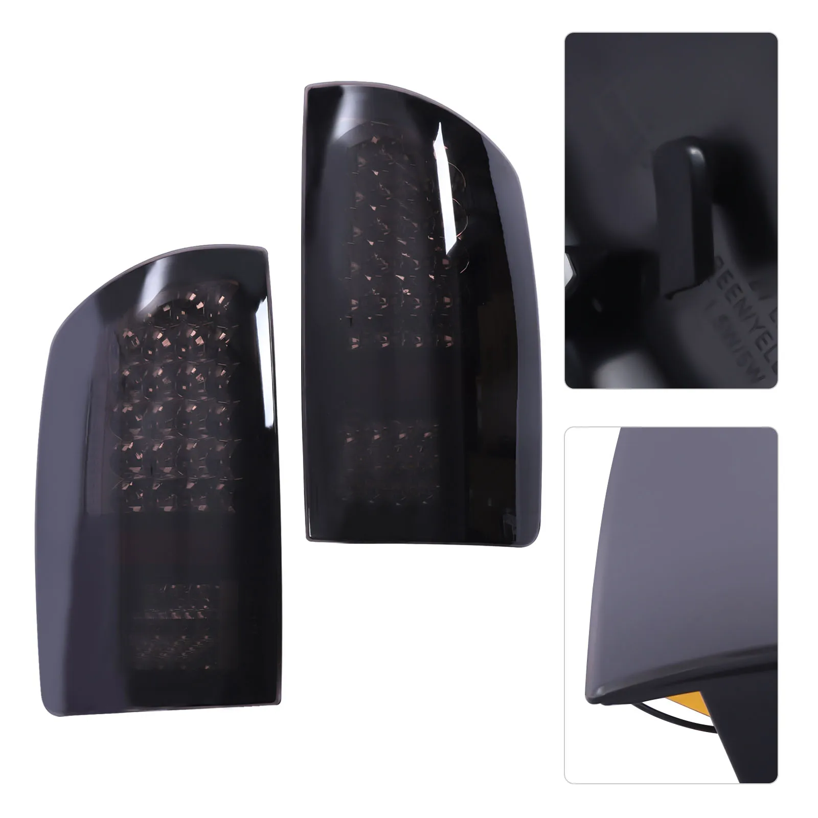 

LED Car Tail lights For 2002-2006 Dodge RAM 1500/2500/3500, New Upgrade Black Rear Brake Stop Lamps (2Pcs)