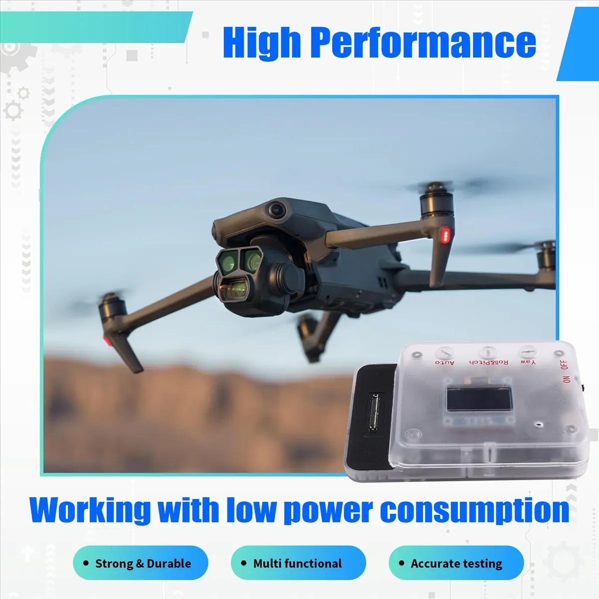 T1208C-New Gimbal Motor Test Tool for 3pro Yaw Roll Pitch Motor Tester Test Board Drone Repair Spare Part HOT