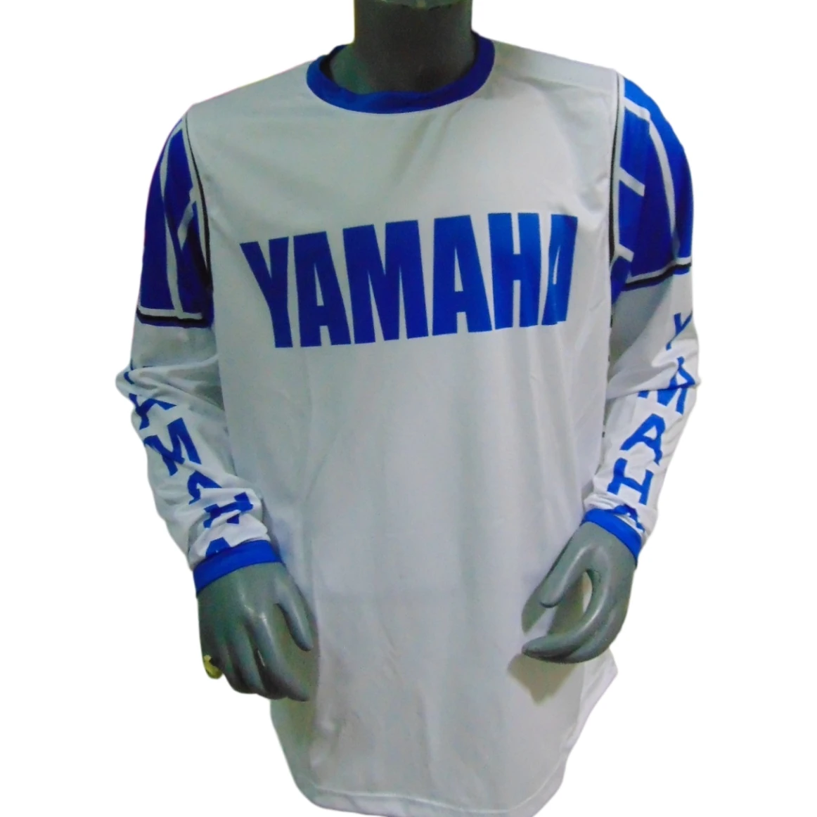 2026 Summer New Retro Yamaha Fashion Casual Long Sleeved Cycling Suit Men Racing Oversized Breathable Quick Drying Sports Shirt