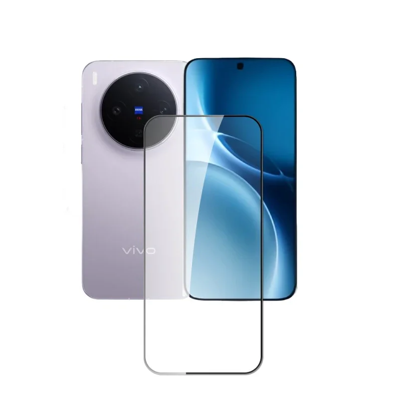 

For Vivo X300 Pro X300Pro 9H Tempered Glass Protective Screen Protector Black Edge Full Cover Protective Film
