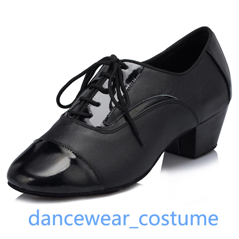 

Men Genuine Leather Latin Dance Shoes Boy Professional Ballroom Modern Suede Sole Heels Shoes Tango Rumba Salsa Dancing Shoes