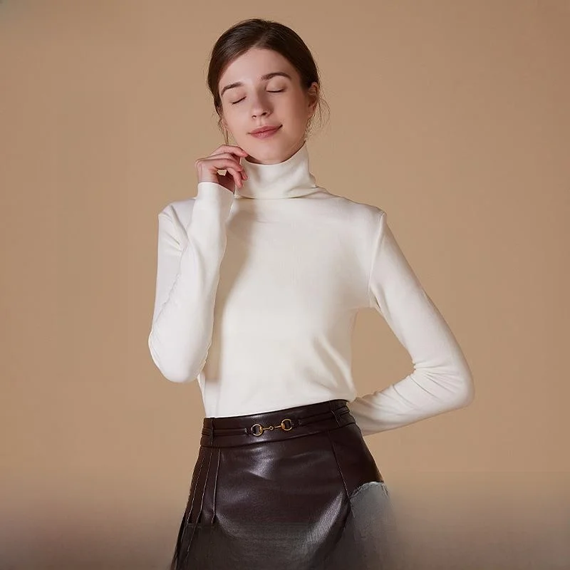 

Женский Thiened Warm Base irt Sweet Sle Long Sve Кружевной топ Осенняя одежда для девочек Faion Slim Fit из полиэфирного волокна