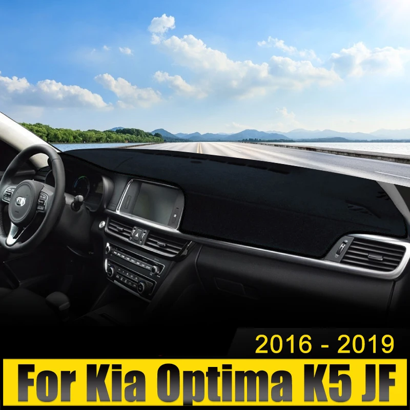 

Car Accessories For Kia Optima K5 2016 2017 2018 2019 Dashboard Cover Avoid Light Pad Sun Shade Case Anti-UV Carpet Non-Slip Mat