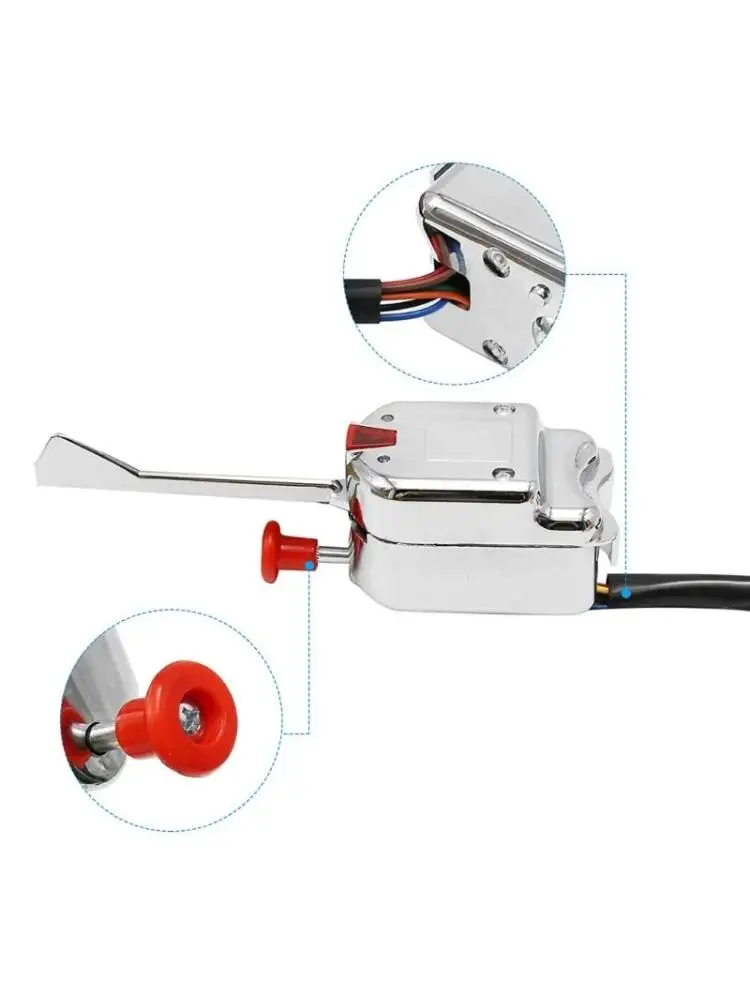 12V universel rue Hot Rod Chrome clignotant interrupteur robuste Vintage voiture camion rue tige Dunes Buggies Rail de sable