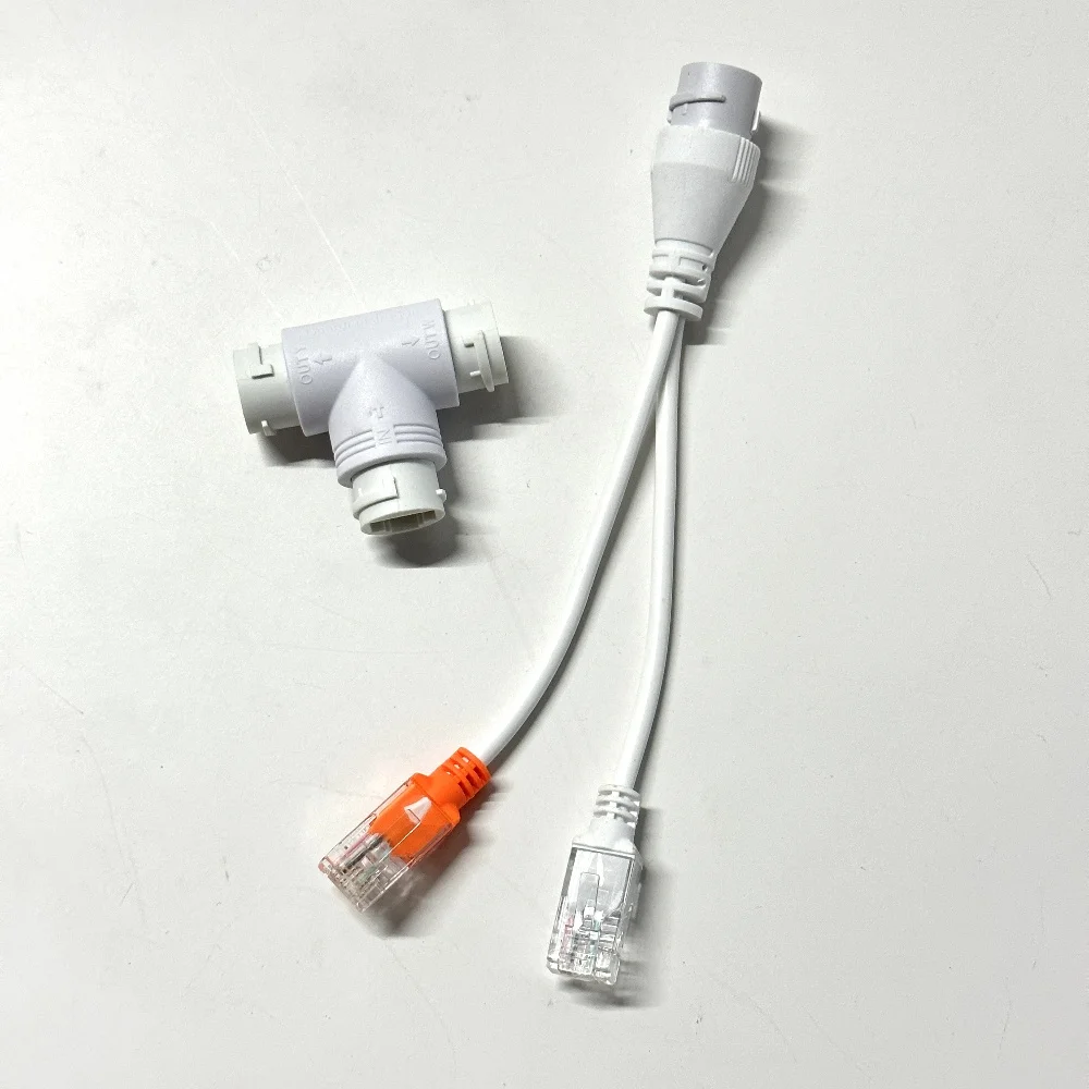 POE Cable 1 to 2 POE Splitter Cable RJ45 Connector Adapter For CCTV IP Security Camera System