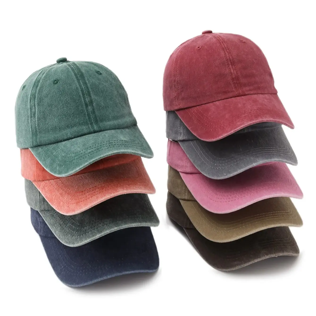 1pc Solid Color Washed Baseball Cap For Adults,  Minimalist Retro Style Casual Soft Adjustable Dad Hat, Perfect As Gift