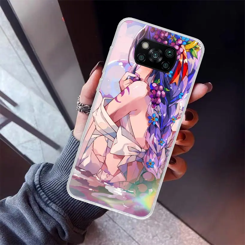 Genshin Impact Raiden Shogun Baal Anime Phone Case For Xiaomi Poco X6 X7 X5 X3 Nfc X4 GT M5S F6 F5 Pro M3 F3 M5 M4 F4 5G Soft TP image 5