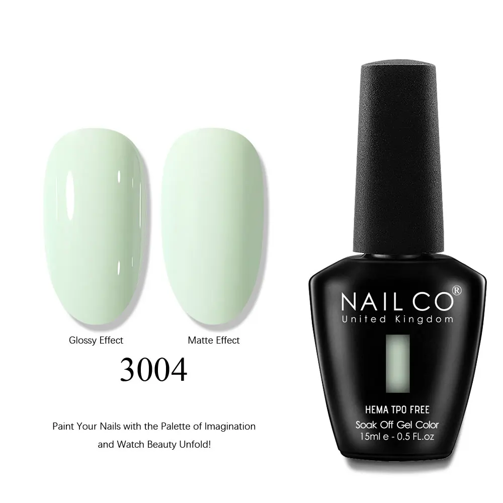 เจลทาเล็บ NAILCO HEMA TPO FREE รุ่นสีเขียว สำหรับทำเล็บแบบกึ่งถาวร ชนิดไฮบริด ใช้กับหลอด UV สำหรับทำเล็บ