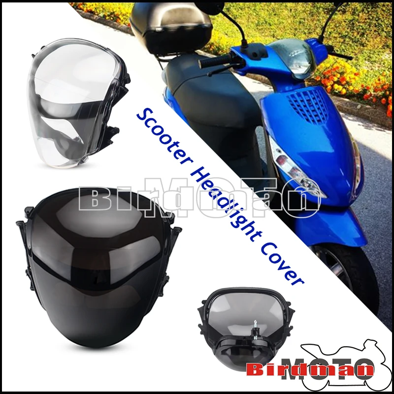 

Motorcycle Front Head Light Guard Scooter Headlight Covers For Piaggio Zip 100 125 124 50 2T 4T 49 98 AC DT LC SP 1992-2017