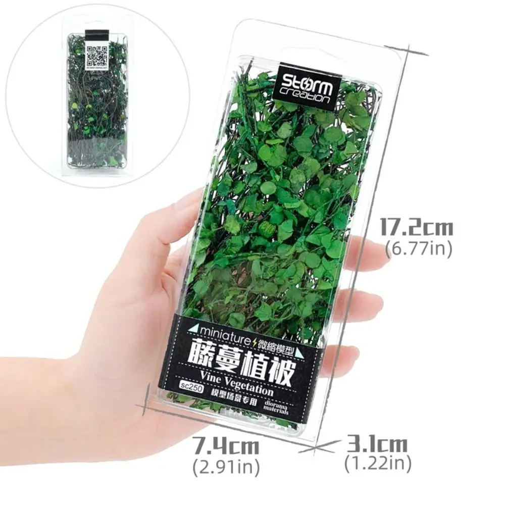 Simulation Miniature Model Leaves Miniature Vines Fairy Garden Vegetation Scene Model Railroad Scenery Realistic