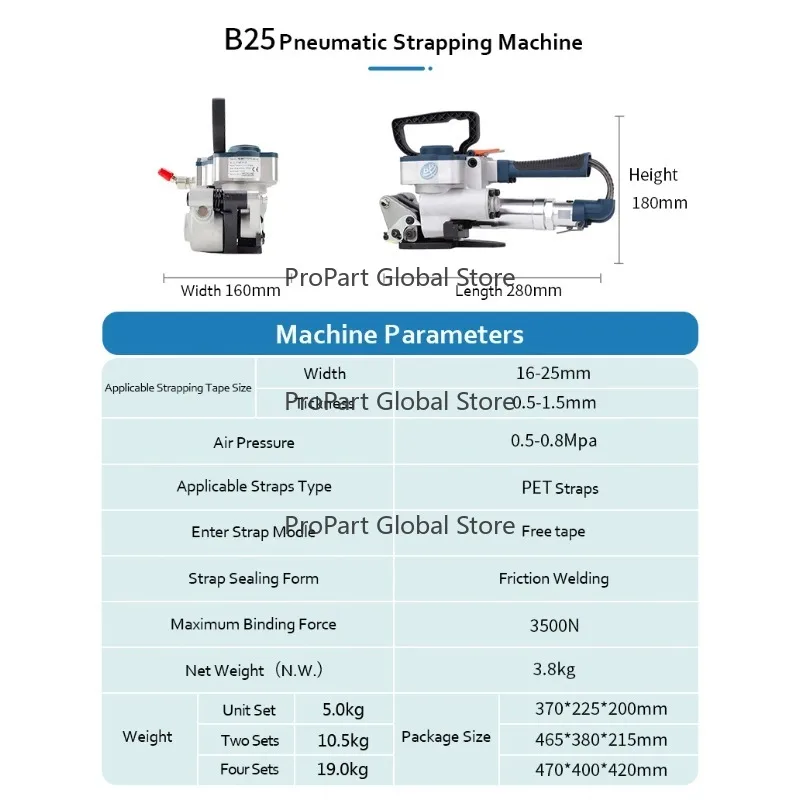 B19 Pneumatic Handh…