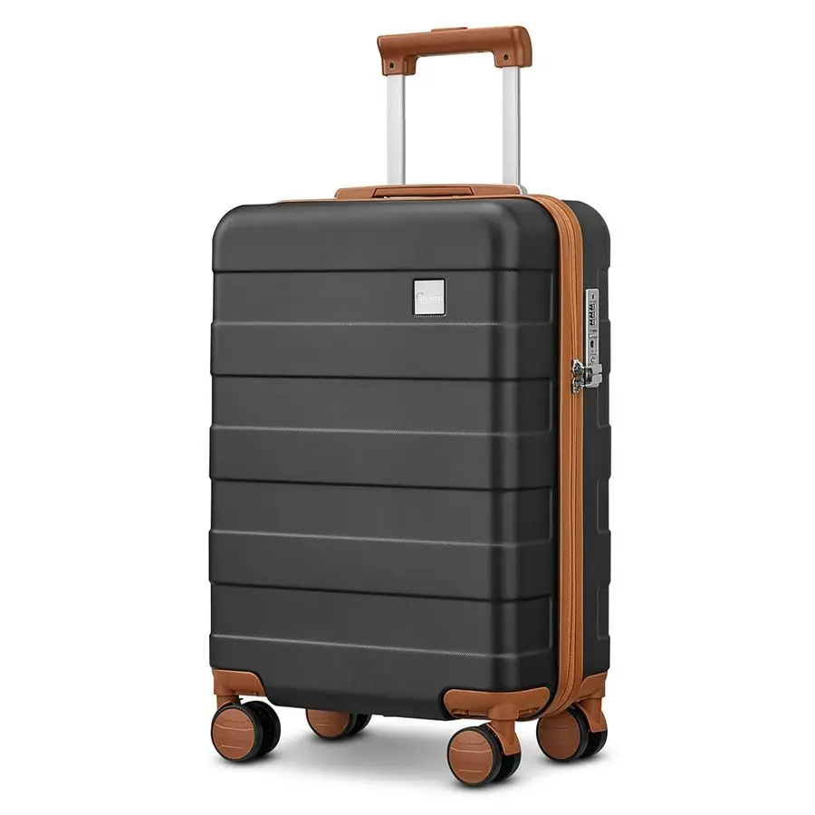 

on Luggage 22x14x9 Airline Approved, Hardside 20 Inch Carryon Suitcases with Spinner Wheels and TSA Lock