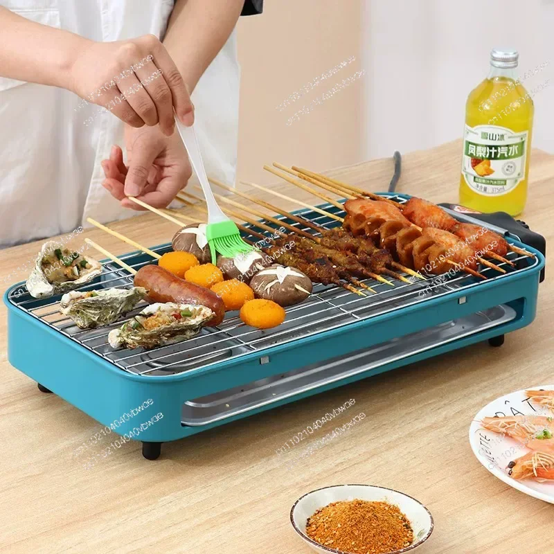 Wild Zibo Barbecue Electric Grill Household Smokeless Machine Electric Pan Korean Style
