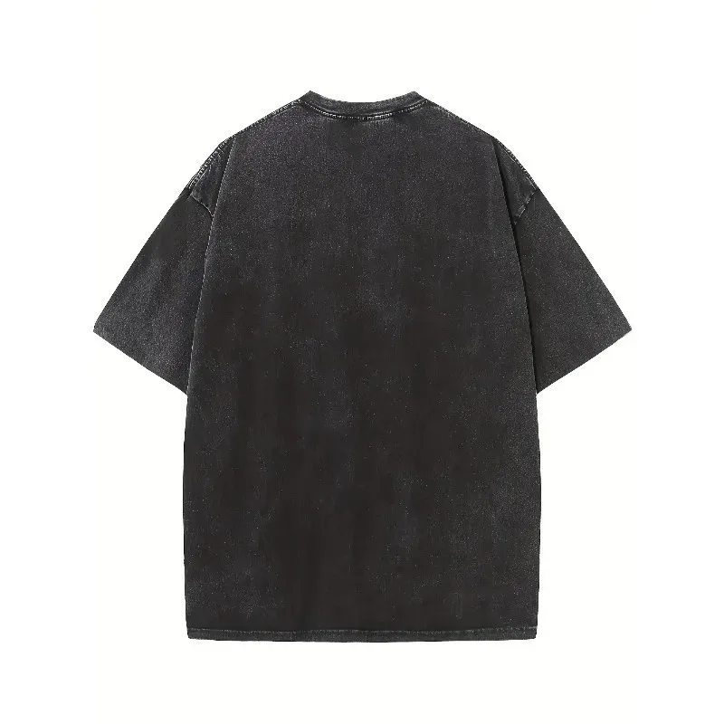 Born This Way Album Pattern T-shirt Dark Gray Red Letter Print Loose Version Casual Female T-shirt