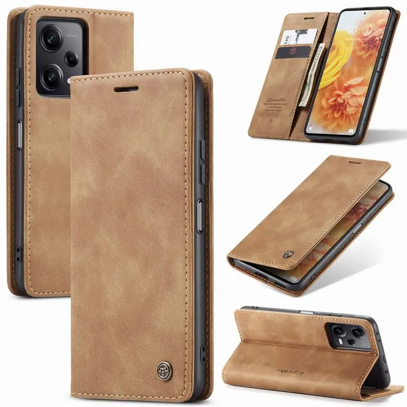 Case For Redmi Note 13 12 Pro Plus Magnetic Flip Leather Wallet Phone Hoesje Cover For Xiaomi Redmi 13C Note 8 9 10 11 12 13 Pro