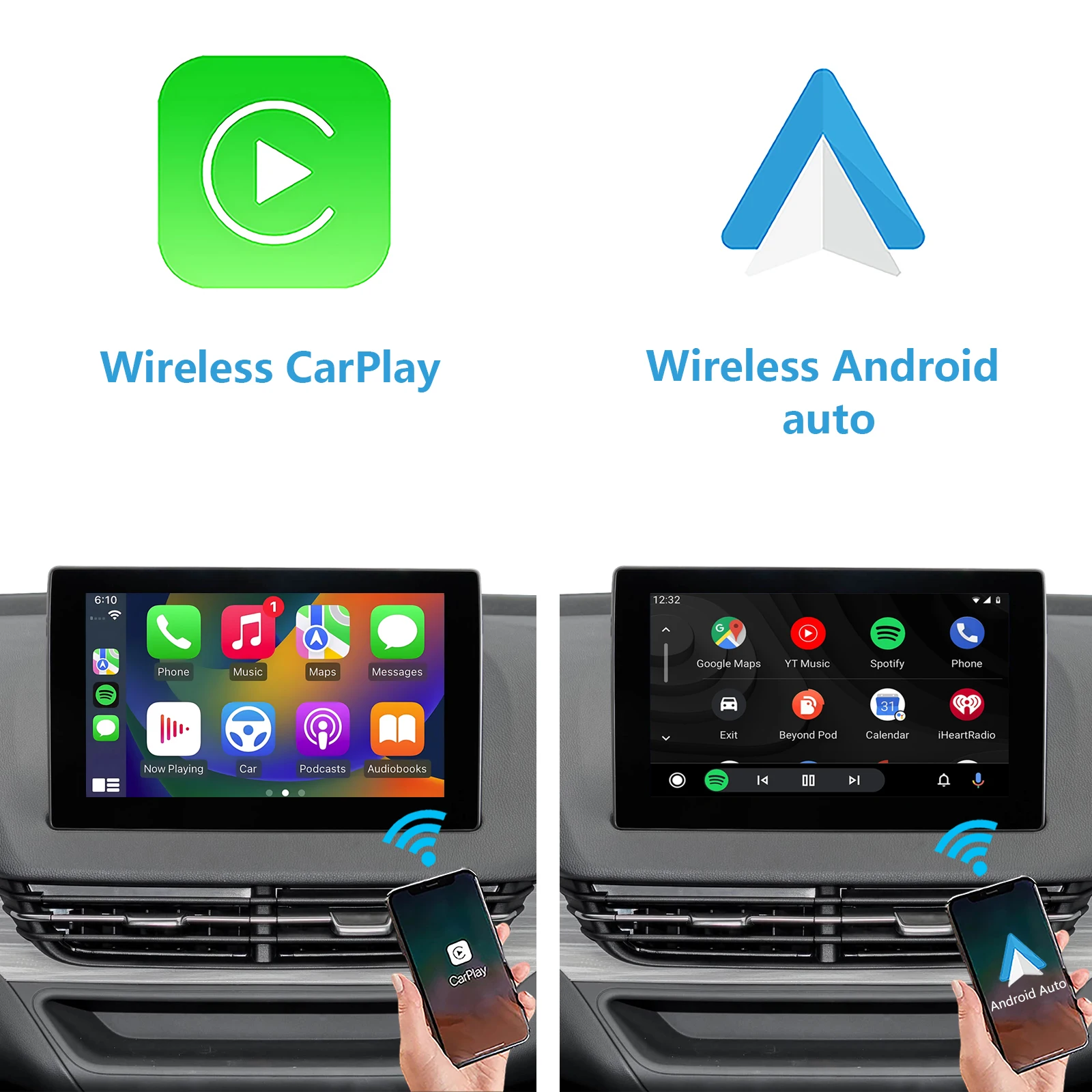 Picture 3: Wireless CarPlay & Android Auto for Hongqi E-QM5 Plug&Play No Need Programing Code, Keep All OEM Functions