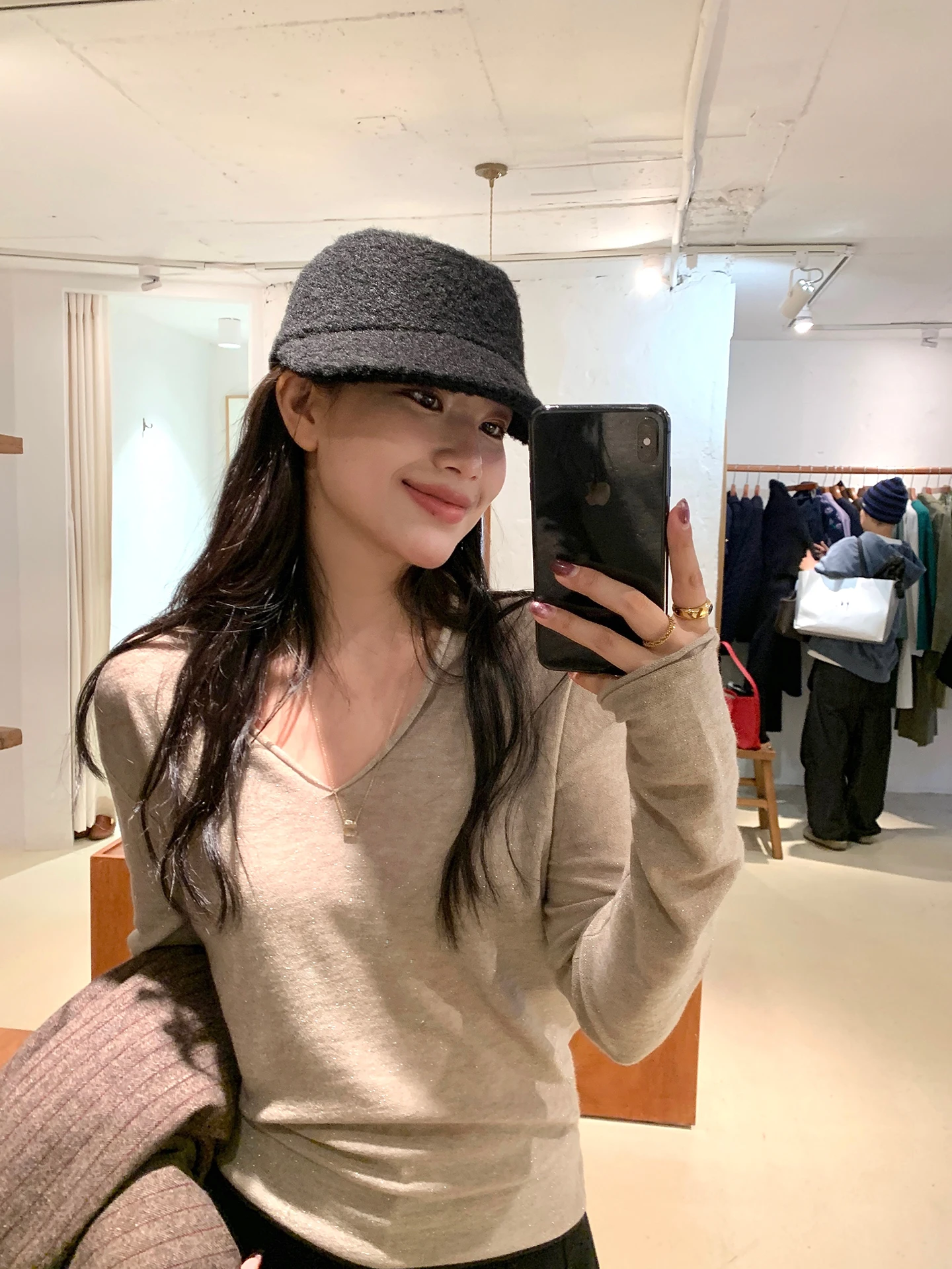 

Женская повседневная футболка DaqianwithU с длинным рукавом и круглым вырезом, однотонная, облегающая, базовый слой, универсальная внутренняя одежда, модная.