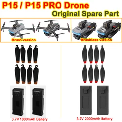 P15 / P15 PRO RC Drone Spare Part P15 Brush / Brushless Quadcopter Propeller Blade Maple Leaf / Battery 3.7V 1800mAh / 2000mAh