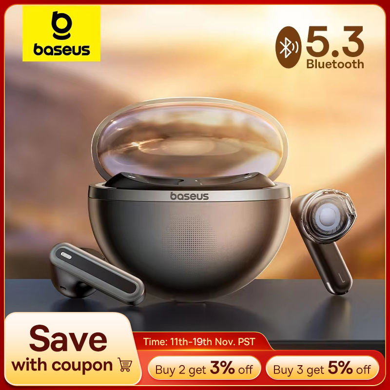  Baseus Bowie E5 TWS Wireless Earphones Bluetooth 5.3 Earbuds 25H Playtime 2 Mics Noise Reduction HD Call Headsets HIFI Headphone 