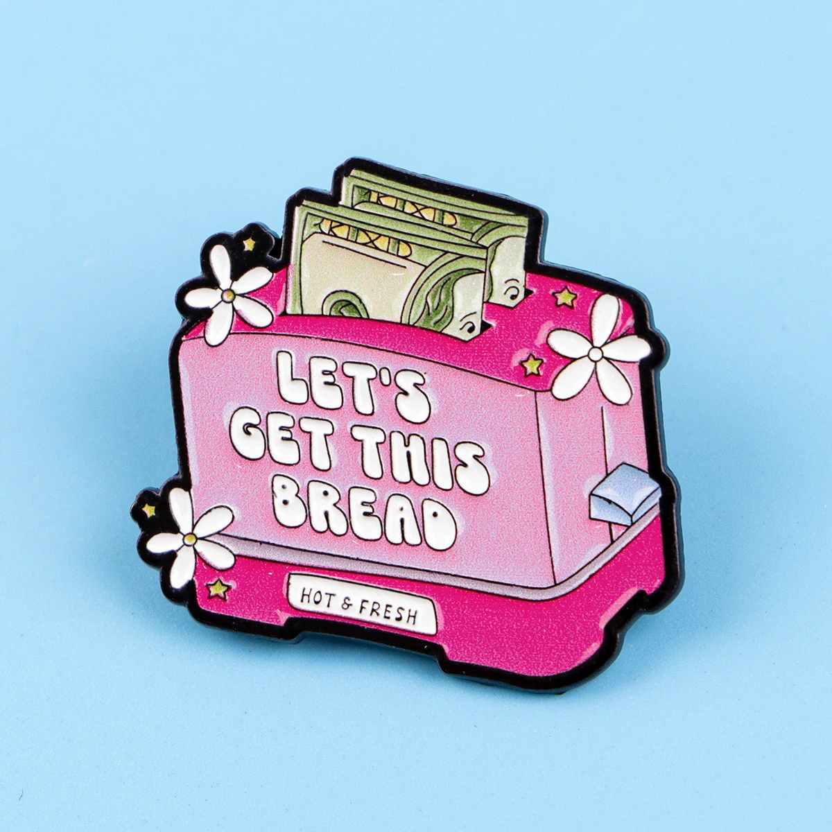 Cartoon Enamel Pin Cute Bread Brooch Pines Lapel Pins Badge on Backpack Clothing Accessories Vintage Jewelry Friends Gifts