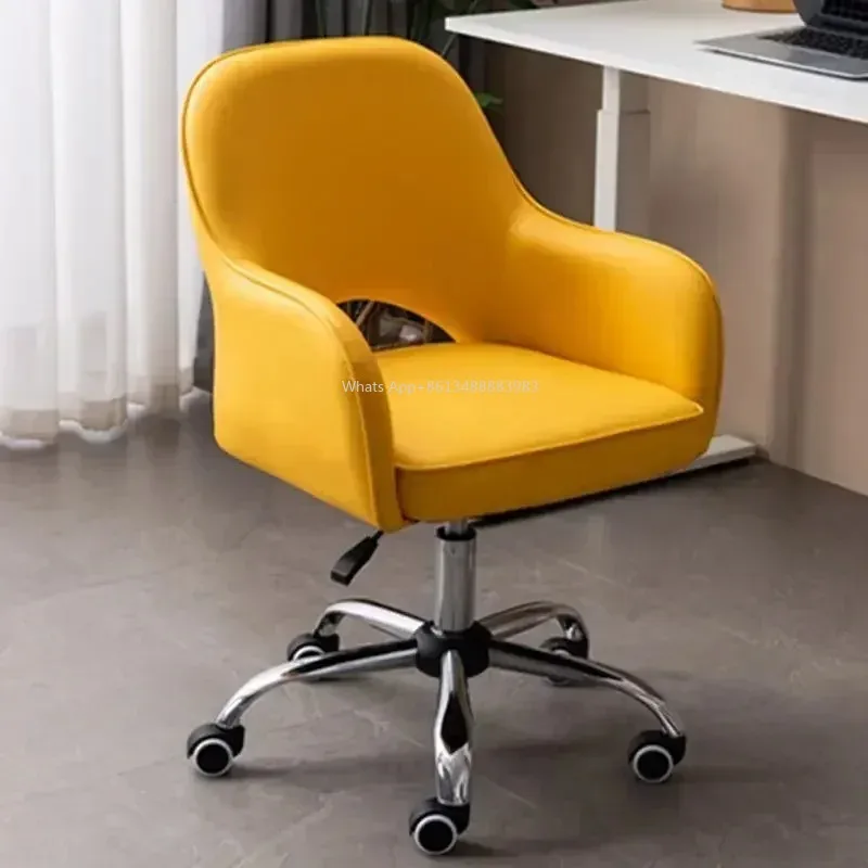 HOT Internet Celebrity Dormitory Student Study Desk Backrest Stool Computer Chair Home Sedentary Comfortable Swivel Bedroom Make