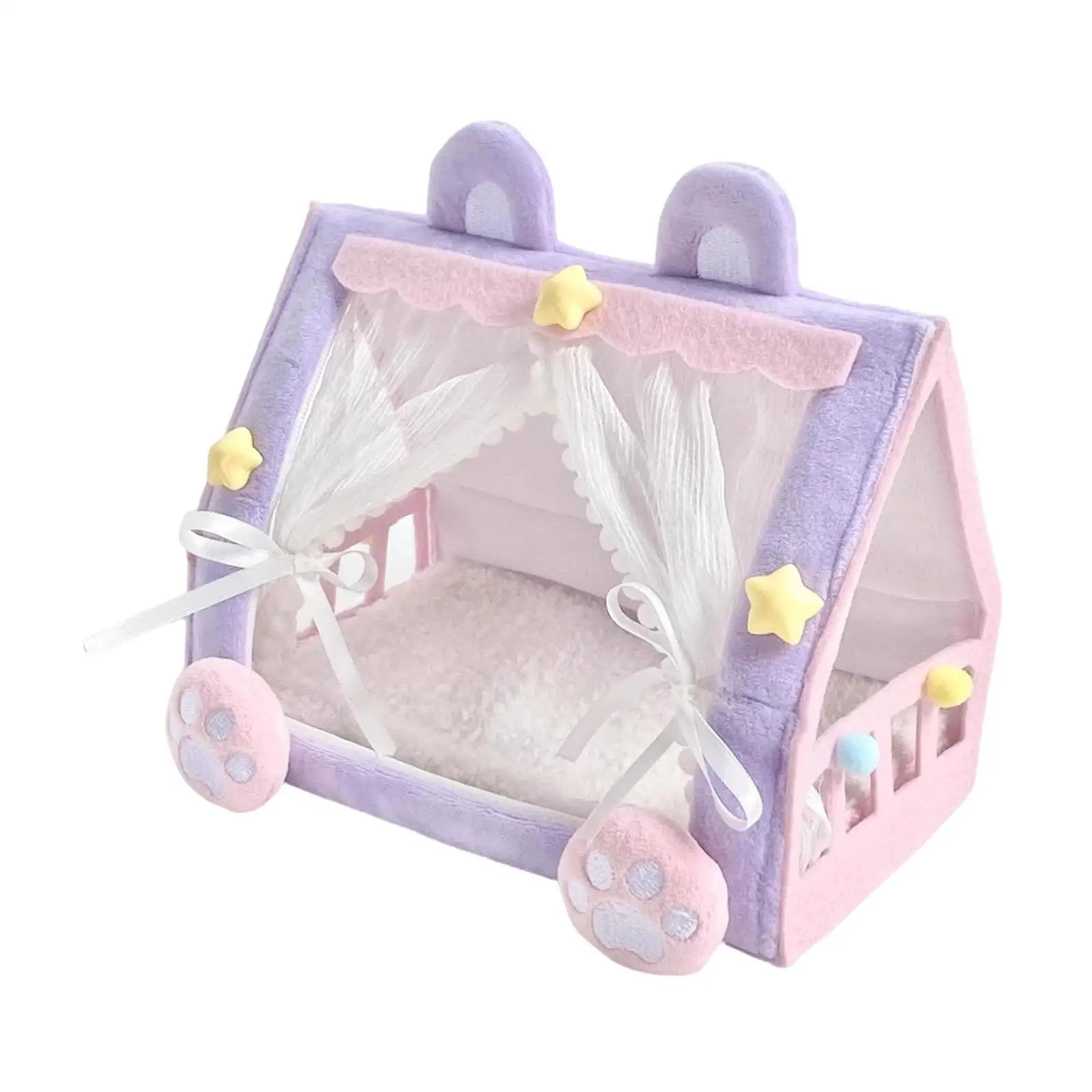 Łóżko dla lalek, namiot dla lalek, akcesoria do domku dla lalek, miniaturowe łóżko księżniczki, meble do salonu, do domu.