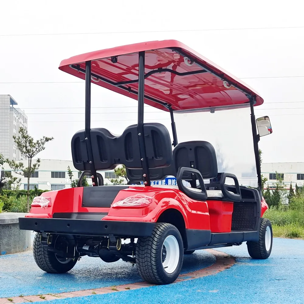 Factory Direct New Designed Cheap Price 5kw Motor Small 4 Passenger 2+2 Seats Electric Golf Cart for Golf Course