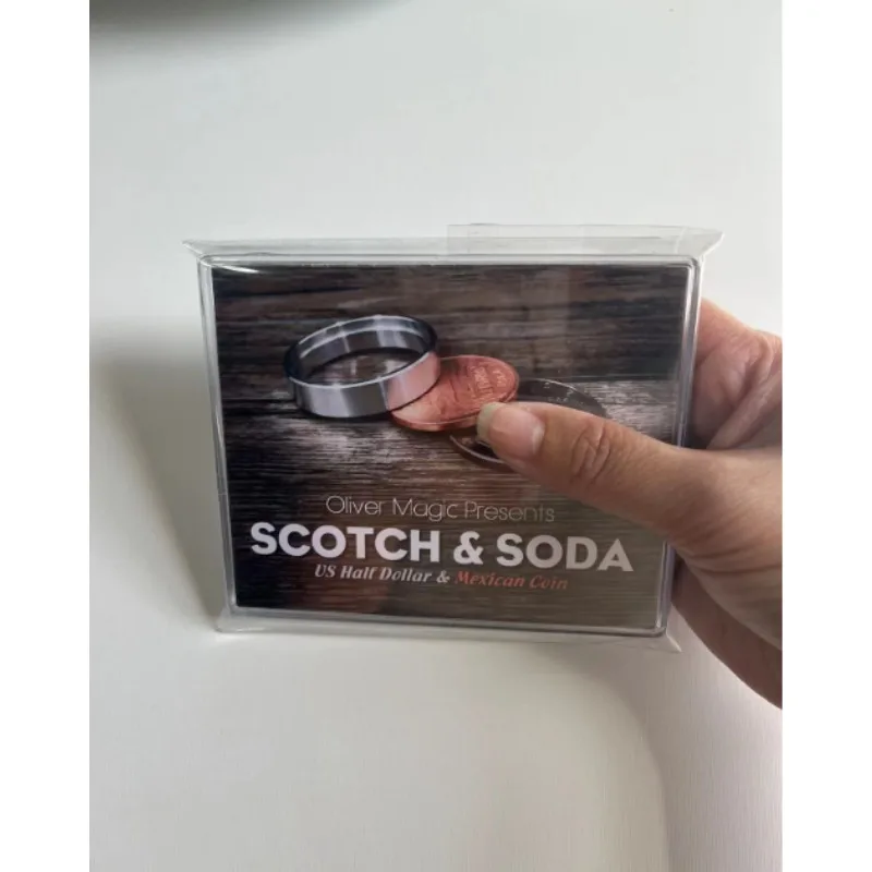 Scotch & Soda by Oliver Magic Tricks (Morgan Dollar and Queen Victoria Ancient Coin) Close Up Illusions Mentalism Gimmicks Props