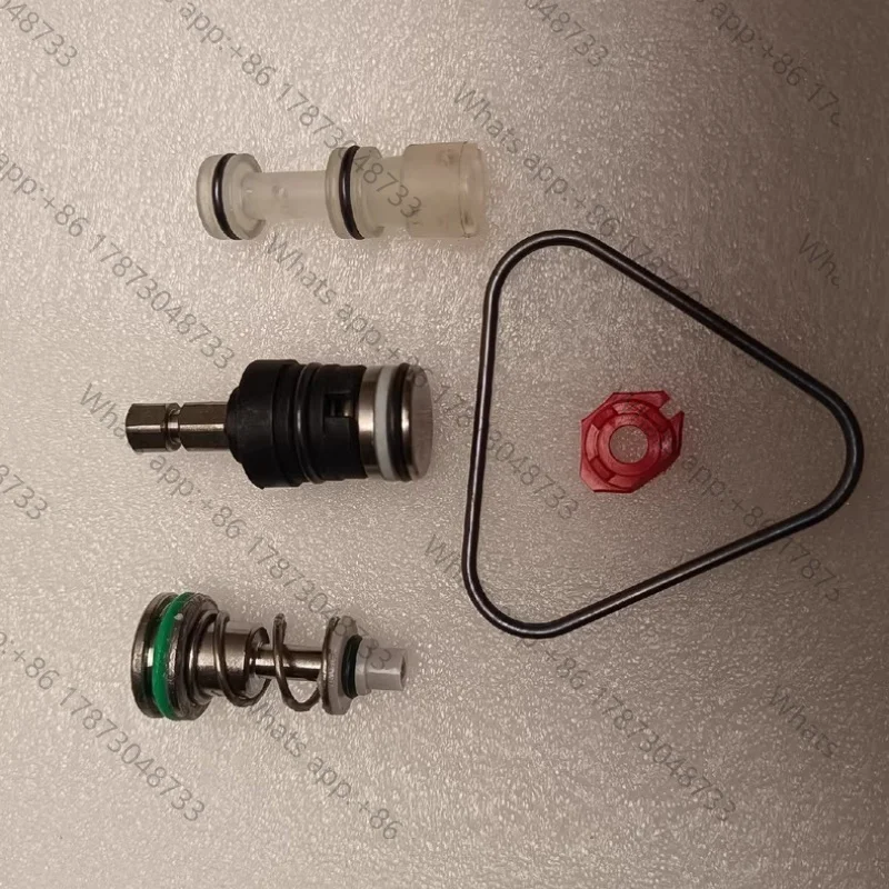 Spare part set control head for Karcher K4.98 K5 Includes relief valve, syringe,  pressure-stop piston rod, and triangular seal