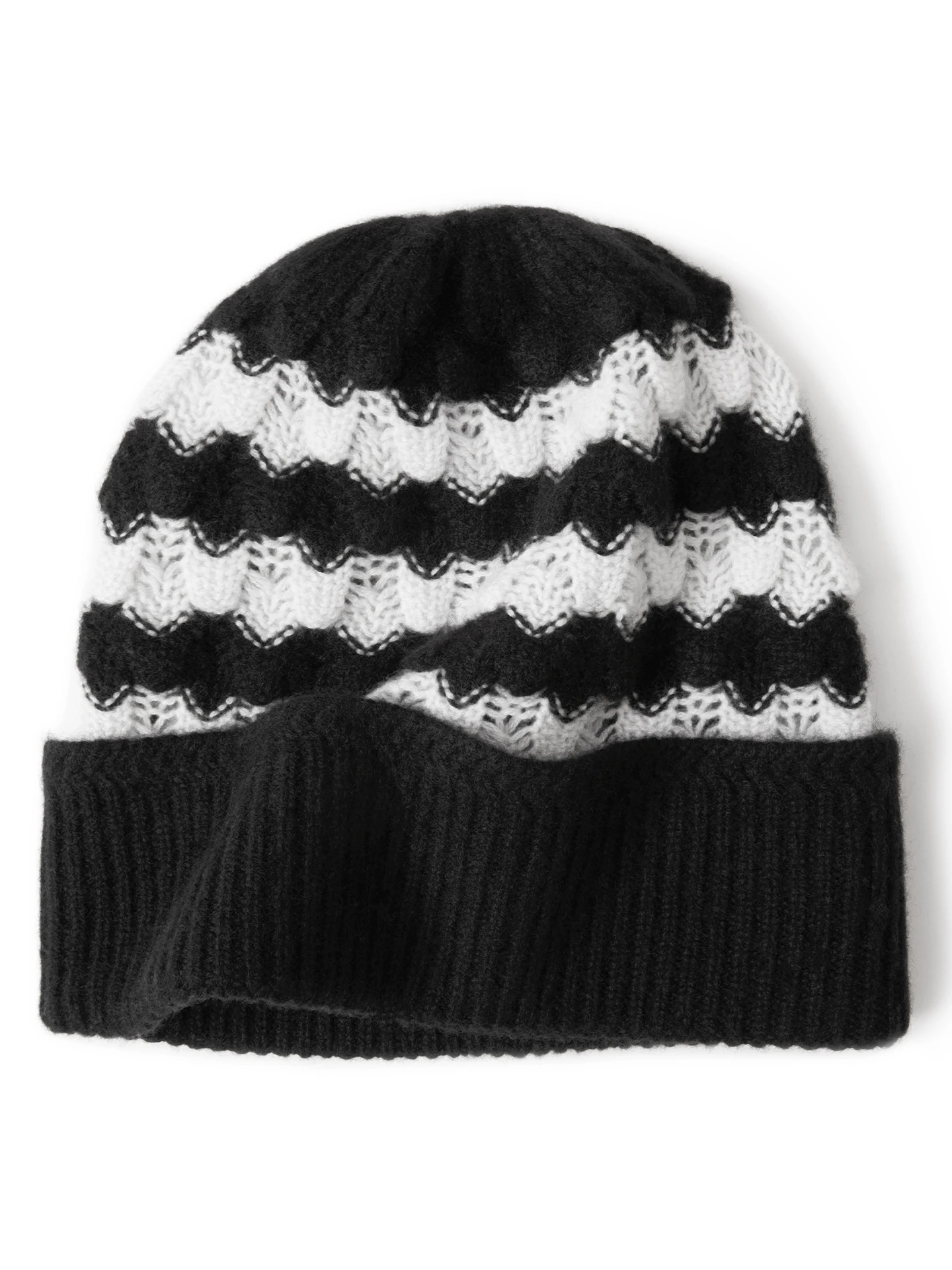 thiened-pure-camere-knitted-hat-women's-winter-faion-warm-ear-protection-hat-foldable-flat-brim-round-top-cap