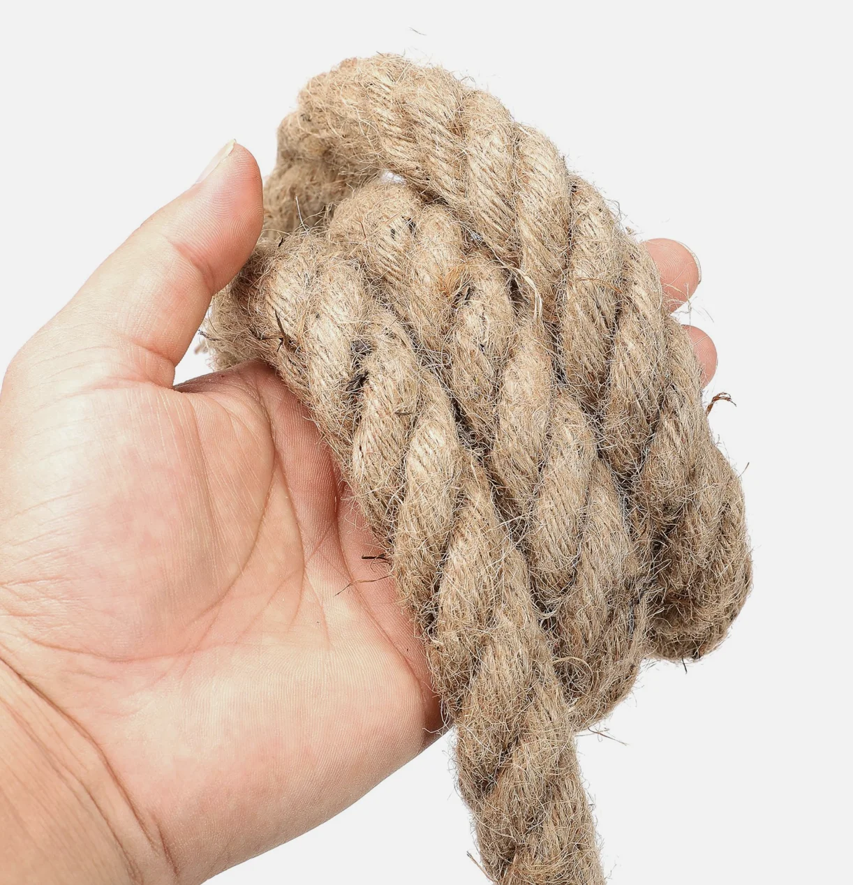 

16mm Natural Jute Twine Rope for Crafts, Hemp Rope Sisal Twine String Heavy Duty Outdoor for Dock Crafts Decoration Hanging