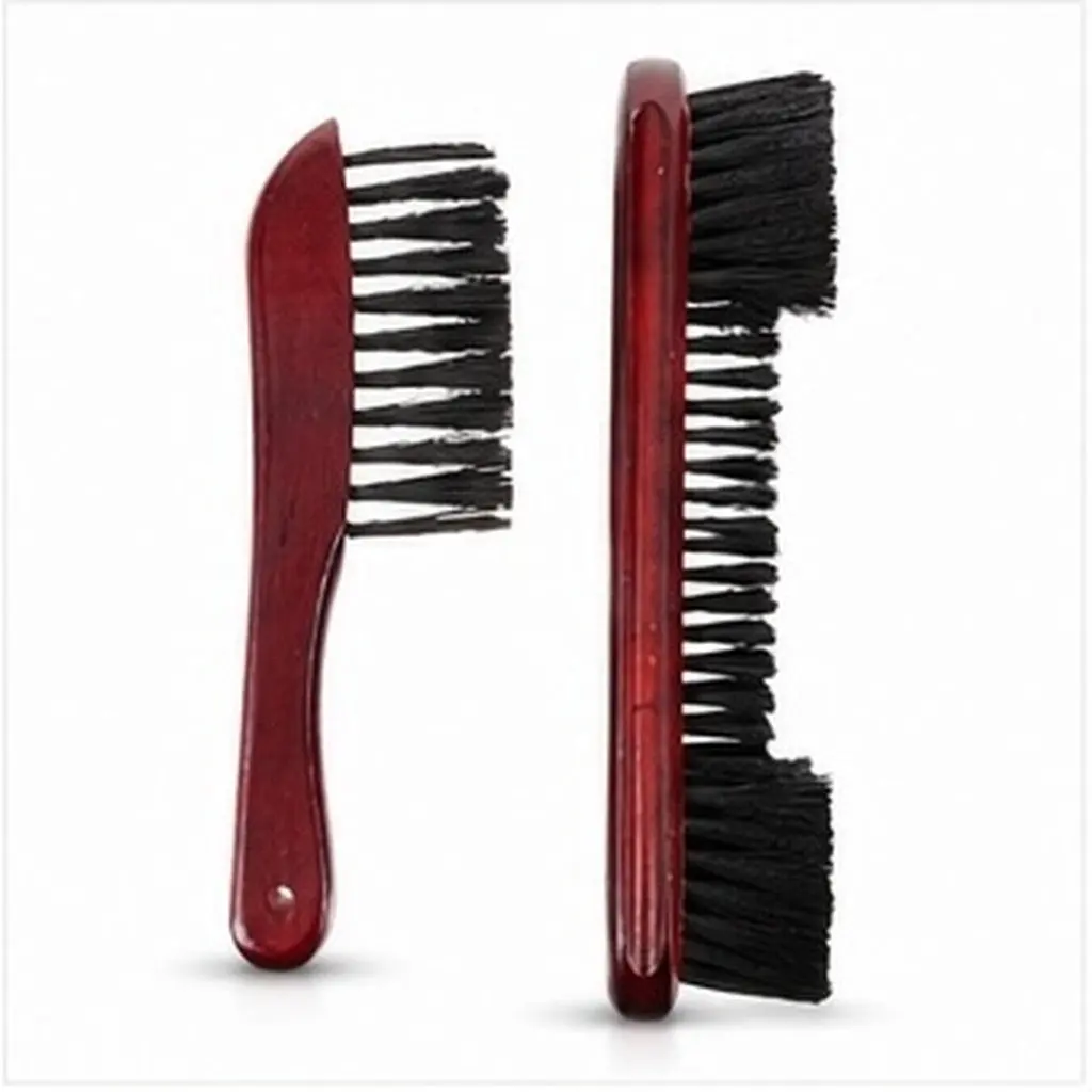 2Pcs Pool Table Brush Set with Ergonomic Wood Handle & Dual-Length Bristles for Scratch-Free Cleaning