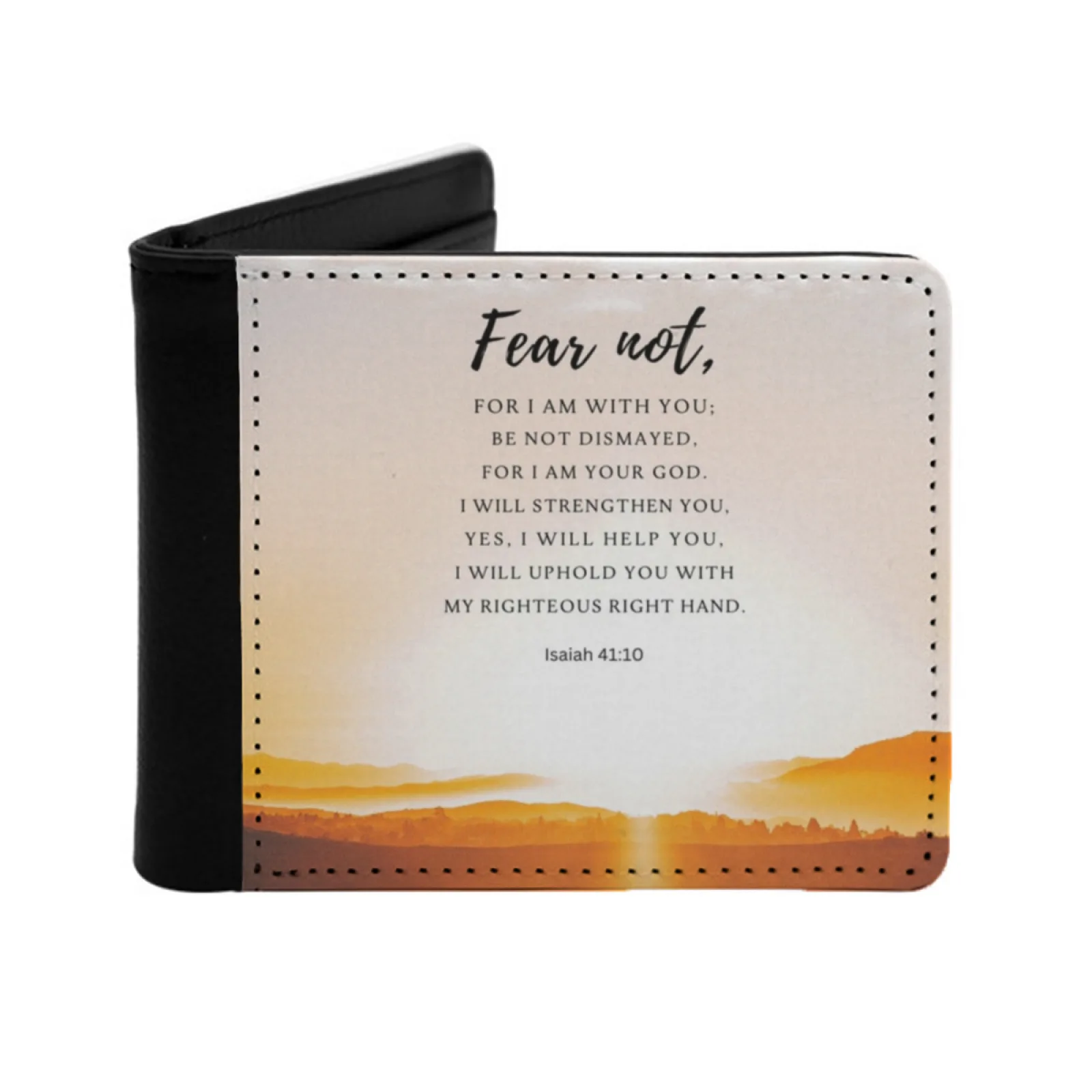 

Isaiah 41:10 Fear Not Men Кожаный кошелек Держатели для кредитных карт/Id Вставки Сумка для денег Мужские короткие кошельки Isaiah 41 10 Исаая Библия