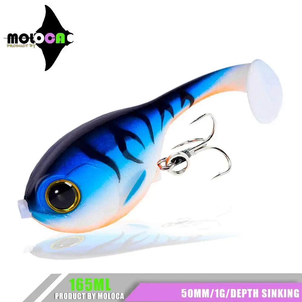 Balloonfish 60mm 9.5g Silicone Soft Bait Deraball with Quality Hook Sinking Pesca Accesorios Mar Seabass Fishing Lure Artificial