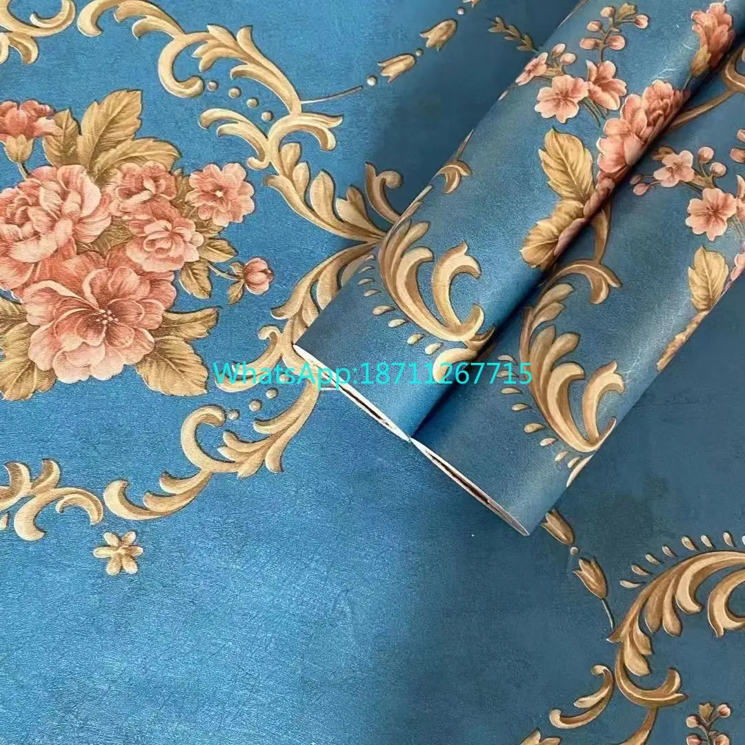 2 Rolls Vintage American Plum Blossom Wallpaper, Self Adhesive 3D Sticker for TV Background, Dorm, Bedroom Home Decor