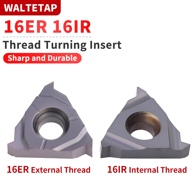 

1 шт. 16ER 16IR Токарный инструмент для наружной/внутренней обработки резьбы из нержавеющей стали с твердосплавными резьбовыми пластинами для станков с ЧПУ