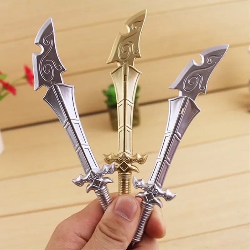 50PCS/lot Sword Gel Pen Creative Dagger Ball Pen Stationery Kawaii School Supplies