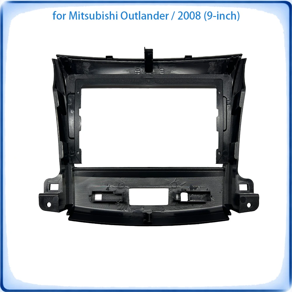 Car Radio Fascia Frame For Mitsubishi Outlander 2008-2012 9 inch Wiring Harness Power Cable Car Accessories Plug & Play