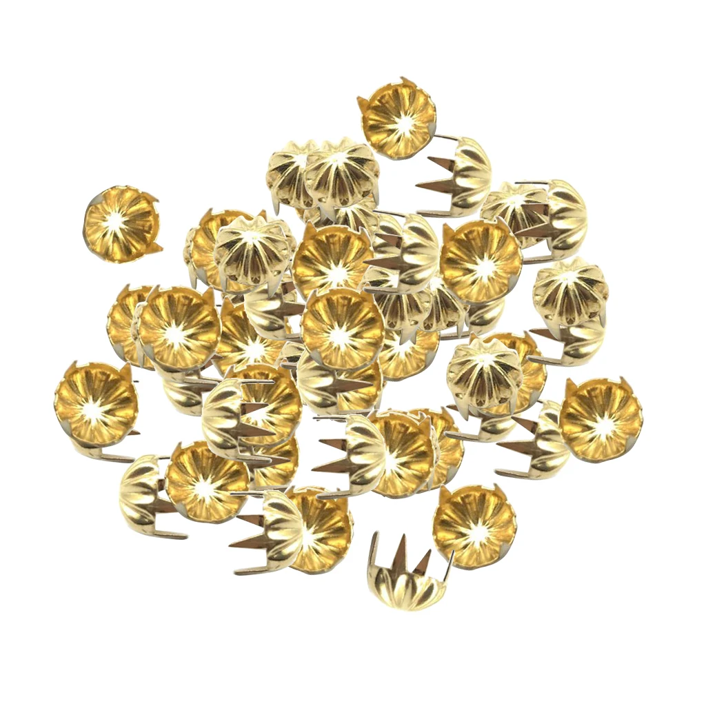 Punk Style Claw Studs Rivet Copper Spikes Nailheads DIY Leather Craft for Clothes Bag Belt Shoes