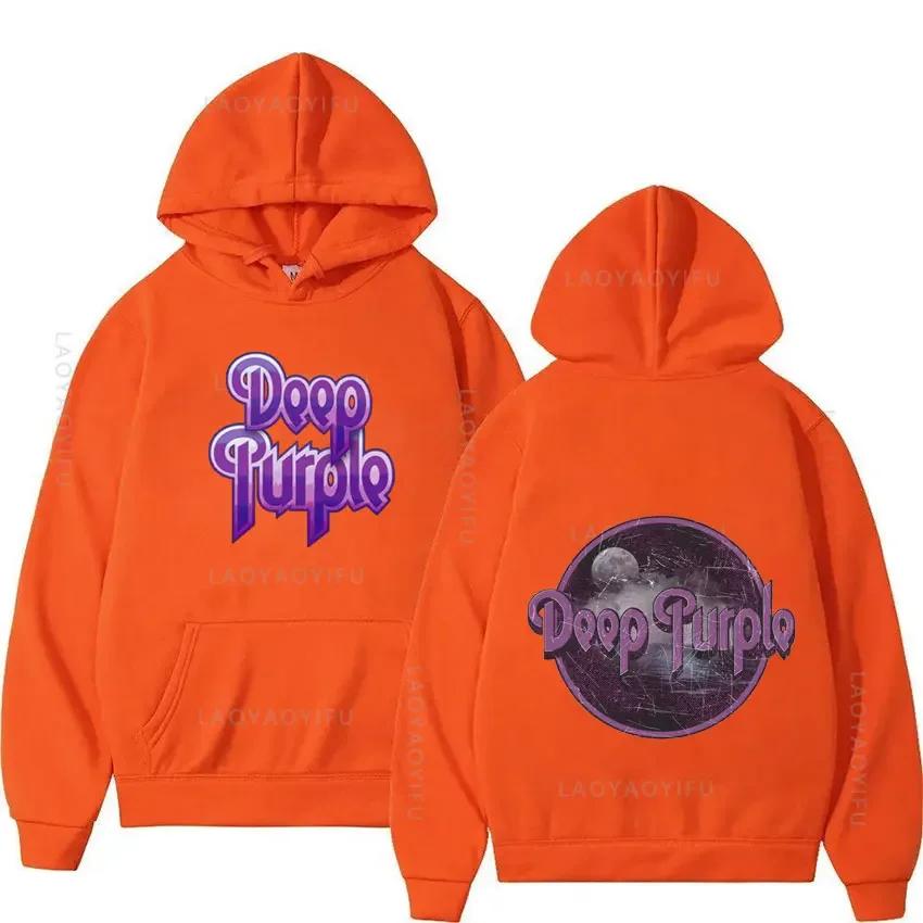 

Deep Purple Theme Pullover New & Graphic Spring and Autumn Long Sleeve Hoodie Hooded Sweatshirts for Men Men's Hoodies