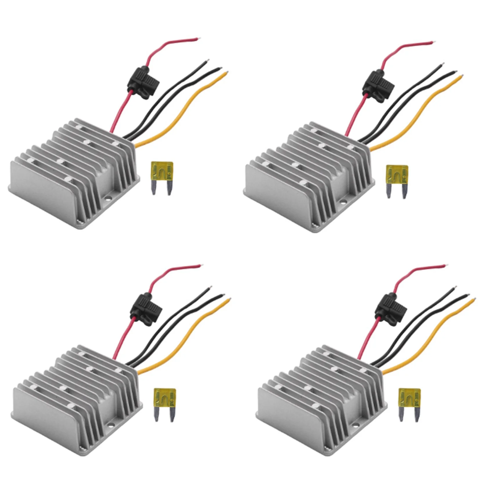 A93Z 4X DC 36V/48V To 12V 20A Converter Voltage DC Regulator Reducer Step Down Buck Transformer Converter Power With Fuse
