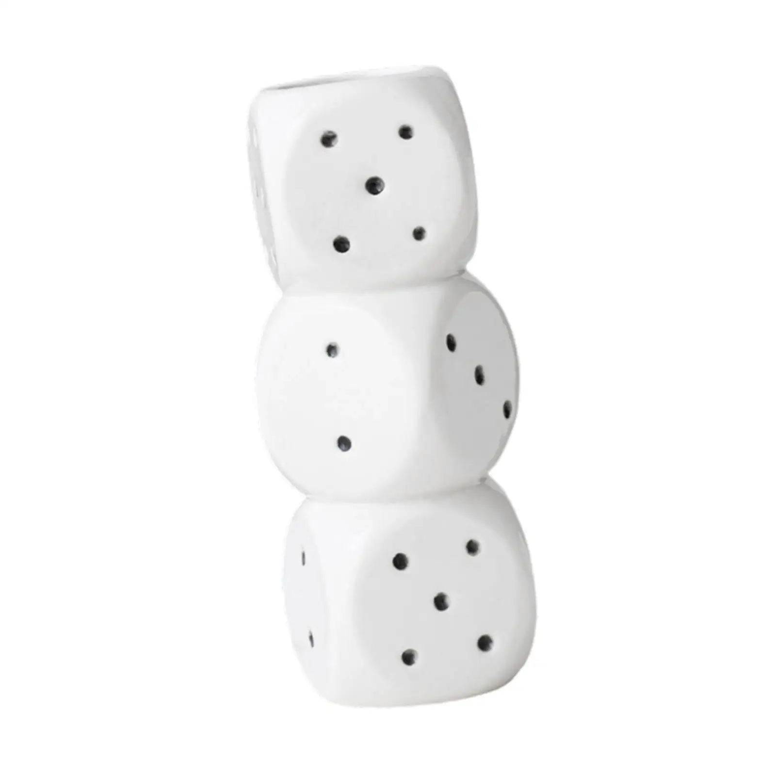 Ceramic Vase Ideal Gift Creative Table Centerpiece Flower Arrangement Dice Vase
