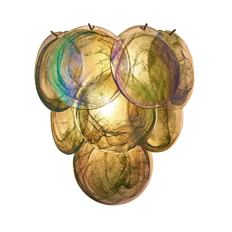 French retro designer wall lamp bedroom bedside lamp modern villa homestay living room background