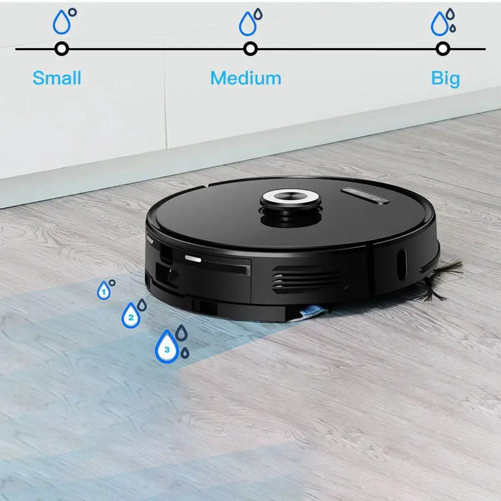 2022 Anti-interference Powerful Recharge Household Self-Emptying Thin Cordless Suction Sweep Gyroscope Robot Mop Vacuum Cleaner