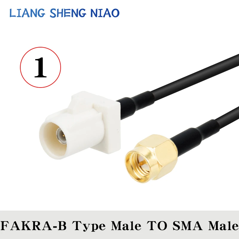 RG174 Coax Cable line FAKRA B TYPE TO SMA Male Female Coaxial cable Connector RF Crimp for Cable GPS Antenna 3G universal B TYPE